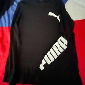 Puma Black Long Sleeve Tee
